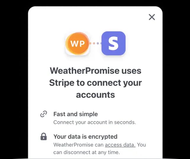 Stripe account connection